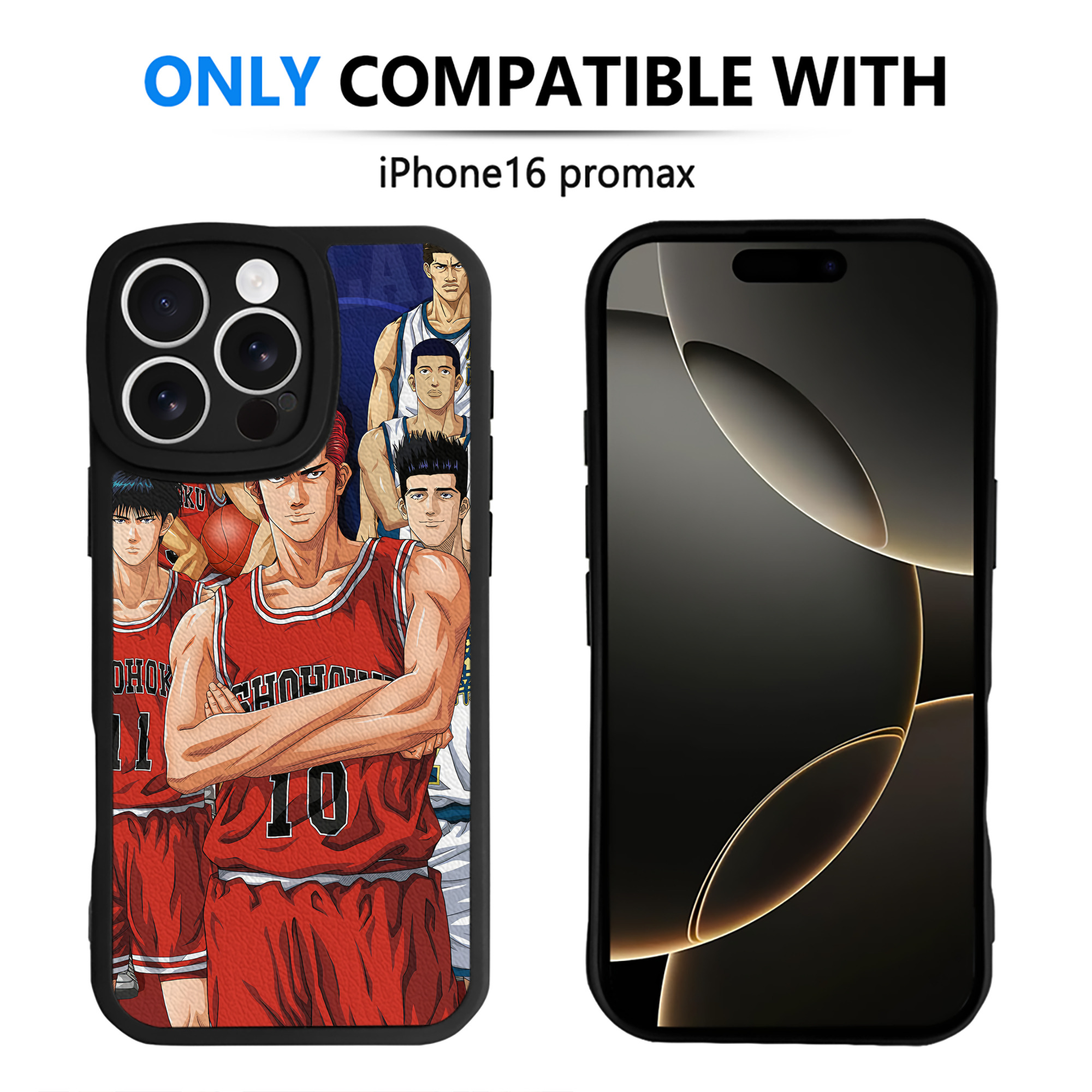 （画像用） SLAM DUNK／スラムダンク 【iPhone 16シリーズ対応】シリコンスマホケース（レザー調） 材質：シリコン